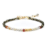 „Bőség és Szerencse” Karkötő – Pirit & Citrin kristályokkal