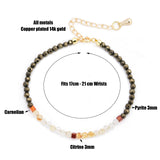 „Bőség és Szerencse” Karkötő – Pirit & Citrin kristályokkal