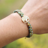 African turquoise and the Tree of Life bracelet