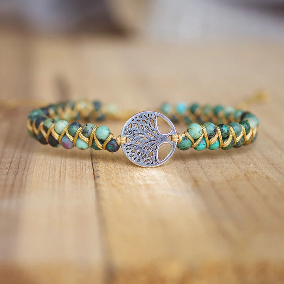 African turquoise and the Tree of Life bracelet