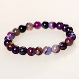 Purple Agate Chakra Healing Bracelet