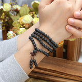 Hawaiian lava stone 108 pearl vaporizing mala