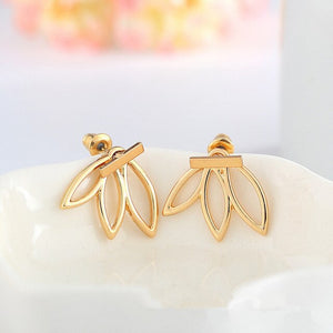 Lotus flower strength and confidence earrings