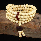 Mala-Armband aus natürlichem Sandelholz (108 Perlen)