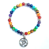 Reiki chakra bracelet with pendant