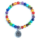Reiki chakra bracelet with pendant