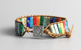 Jasper - exploding colors - chakra positivity bracelet