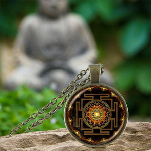 Sacred Sri Yantra Necklace and Pendant